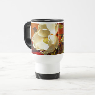 Caneca Térmica Magnolia em Red Velvet Martin Johnson Heade