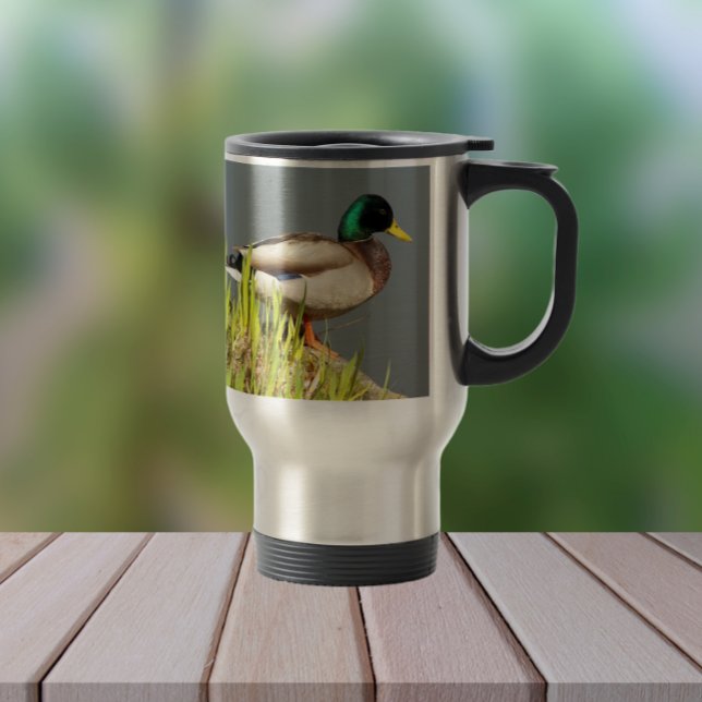 Caneca Térmica Mallard Duck Wildlife Photo (In Situ)