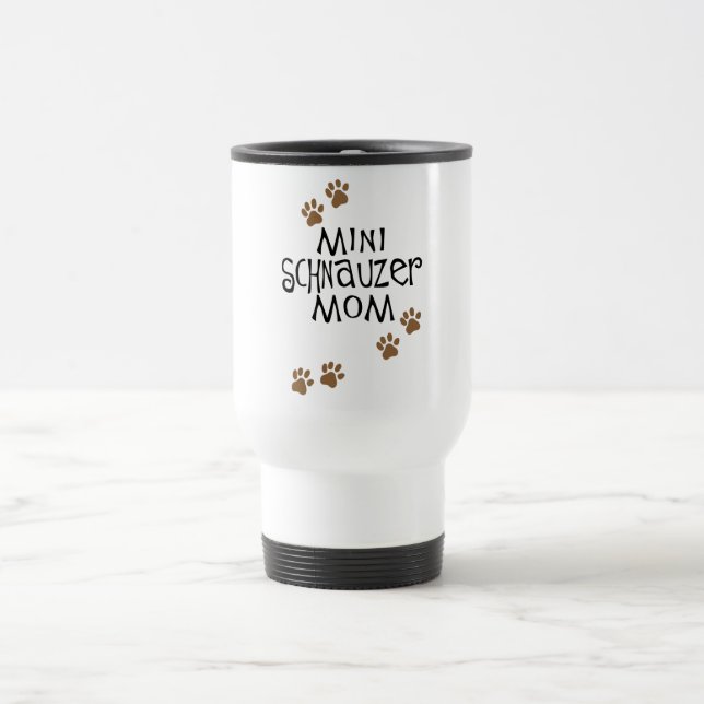 Caneca Térmica Mamã do Schnauzer diminuto (Centro)