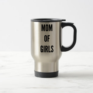 Caneca Térmica Mamã engraçada do Natal das meninas