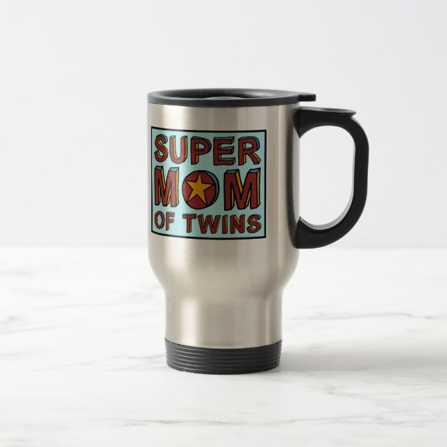 CANECA TÉRMICA MAMÃ SUPER DOS GÊMEOS (Direita)