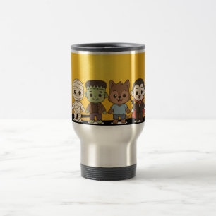 Caneca Térmica Mamãe bonita, Frankenstein, Dracula, lobisomem