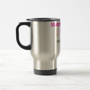 Caneca Térmica Mamãe e Pai novos pais adicionam nome data coração