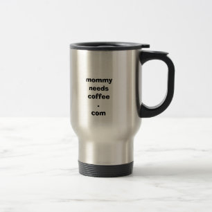 Caneca Térmica mamãe-necessidade-café-logotipo,