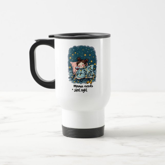 Caneca Térmica Mamãe precisa de uma noite silenciosa (Esquerda)
