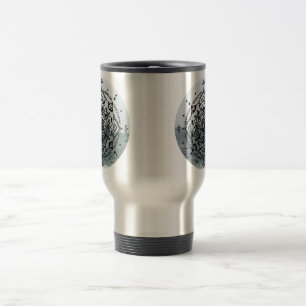 Caneca Térmica Mandala desenhado mão em Jeju