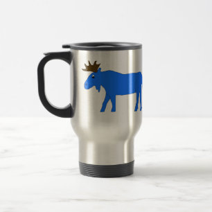 Caneca Térmica Manga de Moose Azul
