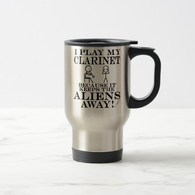 Caneca Térmica Mantém os Aliens longe da Clarinet (Direita)