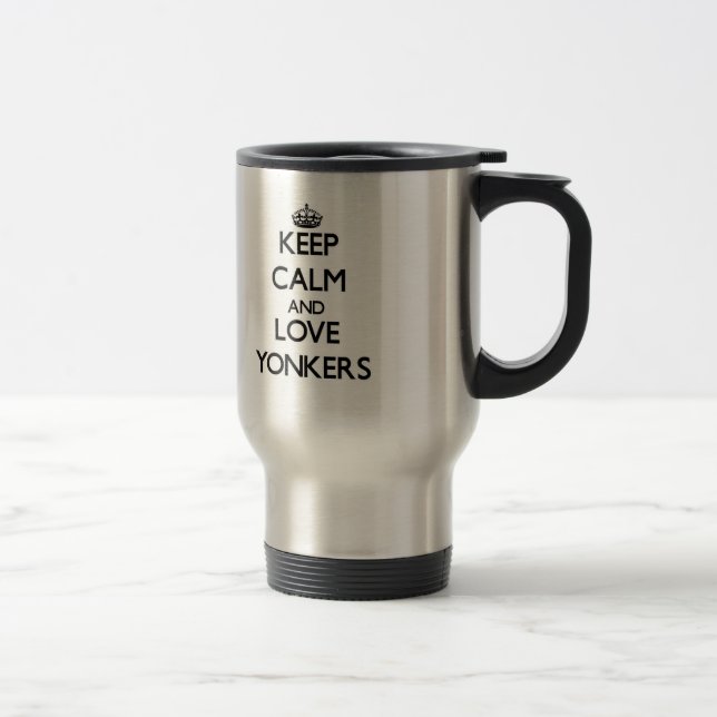 Caneca Térmica Mantenha a calma e ame Yonkers (Direita)