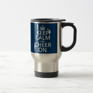 Caneca Térmica Mantenha a calma e o elogio em (cheerleaderes)