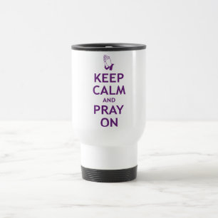 Caneca Térmica Mantenha a calma e Pray sobre
