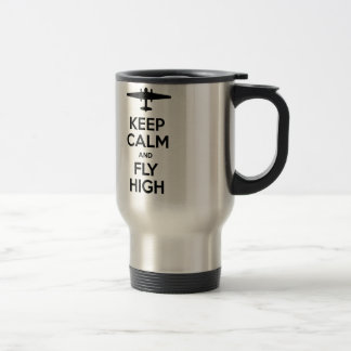 Caneca Térmica Mantenha a calma e voe U-2 alto