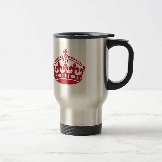 Caneca Térmica Mantenha calma a coroa da vitória (Direita)