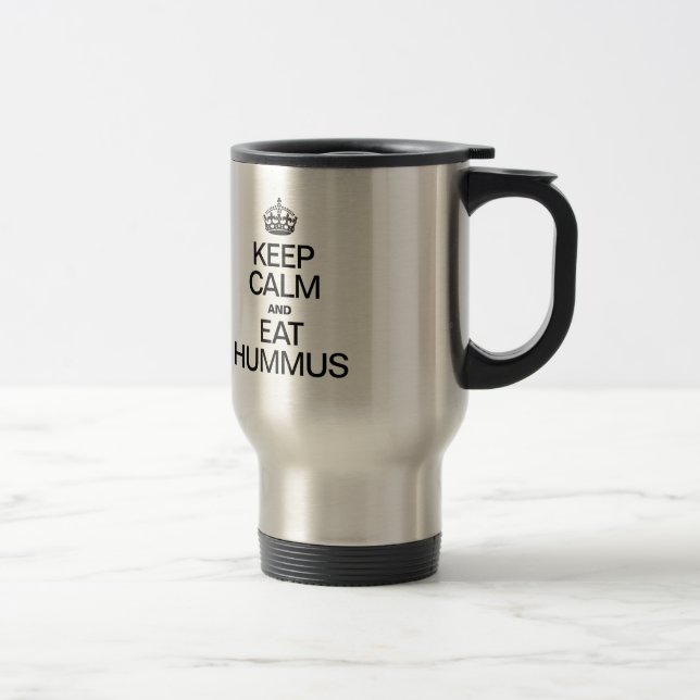 CANECA TÉRMICA MANTENHA CALMA E COMA HUMUS (Direita)