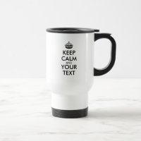 MANTENHA O CALM Personalizado e o TEXTO