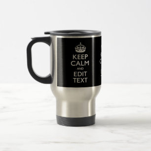 Caneca Térmica Mantenha o CALM personalizado tenha o seu texto pr