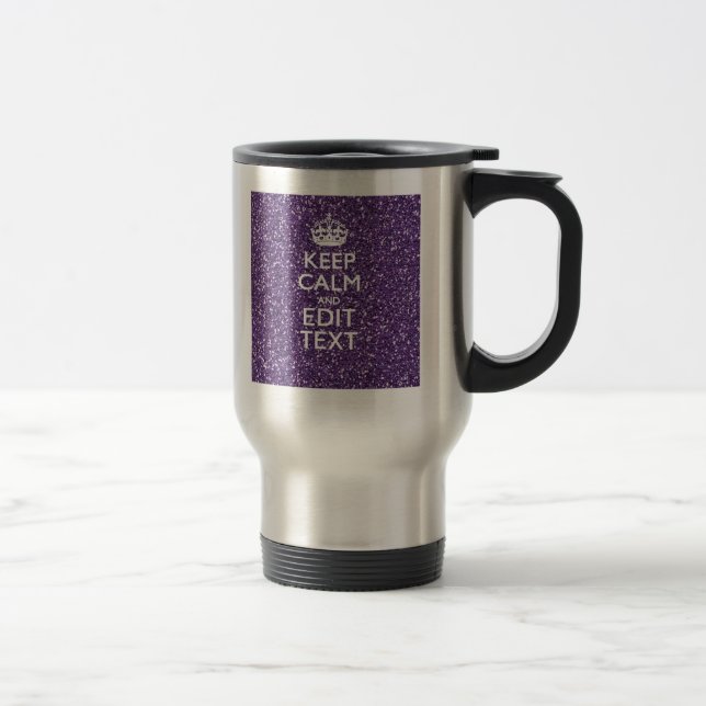 Caneca Térmica Mantenha o malva calmo e roxo (Direita)