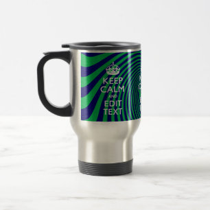 Caneca Térmica Mantenha o texto calmo num gráfico de espiral vibr