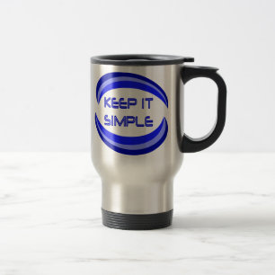 Caneca Térmica Mantenha uma citação simples do slogan de recupe