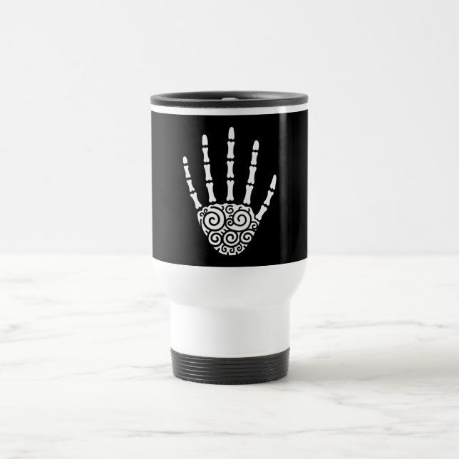 Caneca Térmica Mão de Esqueleto Espiral (Centro)