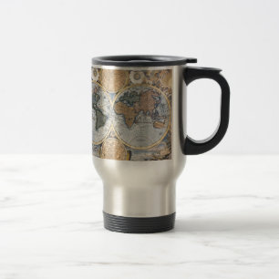 Caneca Térmica Mapa antigo bonito do atlas