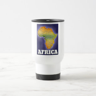 Caneca Térmica Mapa da áfrica