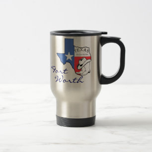 Caneca Térmica Mapa do estado de Texas do valor do Ft com
