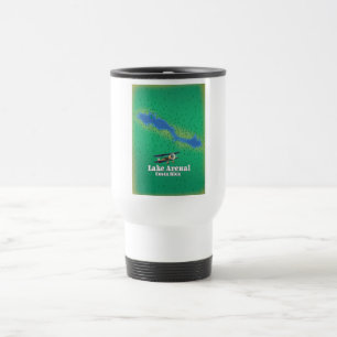 Caneca Térmica Mapa do lago Arenal, Costa Rica