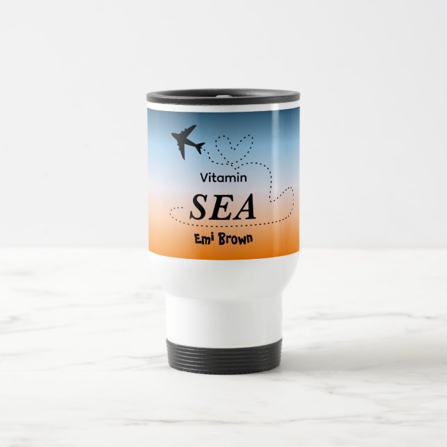 Caneca Térmica Mar de Vitamina Cor de Verão Laranja (Centro)