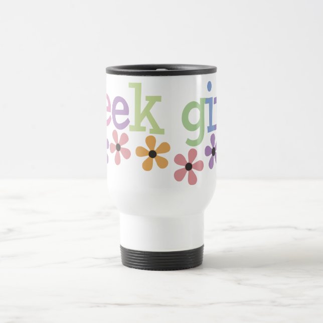 Caneca Térmica Margaridas da menina do geek (Centro)