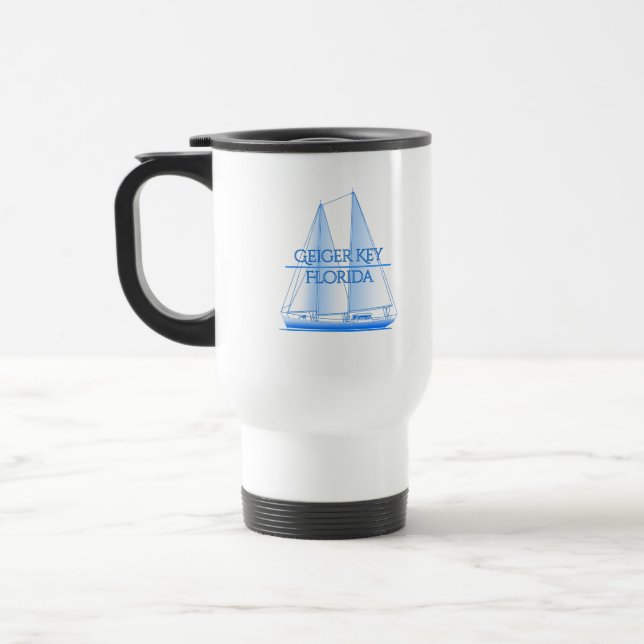 Caneca Térmica Marinheiro Navegador Náutico Costeiro Geiger Key (Esquerda)