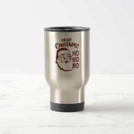 Caneca Térmica Maroon Monocromo Moderno Feliz Natal