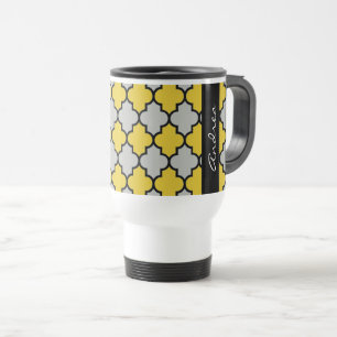Caneca Térmica Marroquino Trellis, Latticework, Seu Nome
