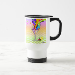 CANECA TÉRMICA MARTINI NO ESTILO POP ART DOS ANOS 60