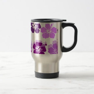 Caneca Térmica Máscaras de hibiscus roxos