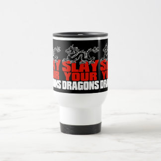 Caneca Térmica Massacre seus dragões, seguidor de Jordão Peterson