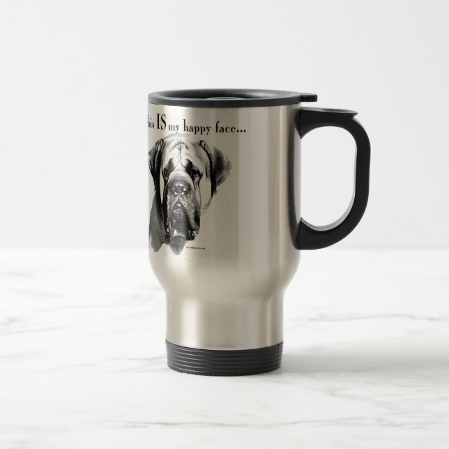 Caneca Térmica Mastiff Happy Face (Direita)