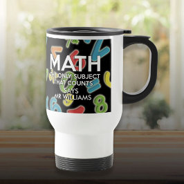 Caneca Térmica Matemática Personalizada A única matéria que conta