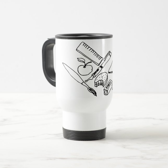 Caneca Térmica Materiais de Ensino... (Frente Esquerda)