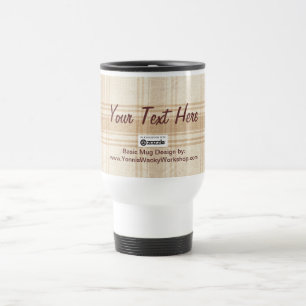 Caneca Térmica Material De xadrez, Seu Texto Aqui