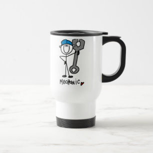 Caneca Térmica Mecânico Com Figura de Pau de Chave Inglesa