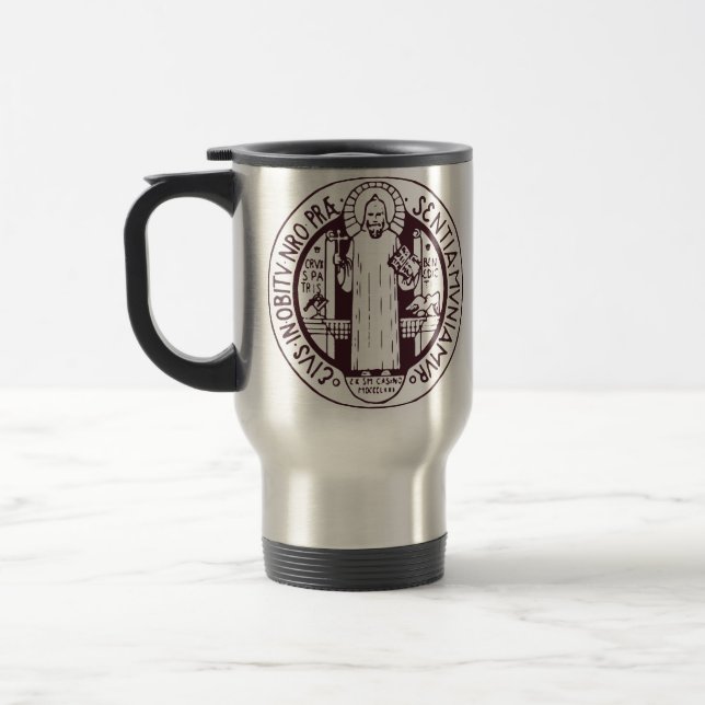 Caneca Térmica Medalha de São Bento (Esquerda)