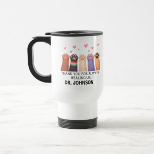 Caneca Térmica Médico Animal Personalizado Feliz Dia dos Médico