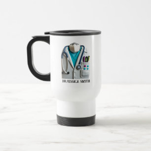 Caneca Térmica Médico Personalizado Nome Personalizado para o D