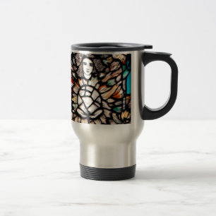 Caneca Térmica Meditação em Cores: Arte de Vitral & Espiritual