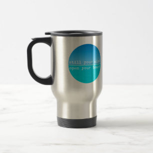 Caneca Térmica Meditação Mindful Citação: Mente Estática, Coração