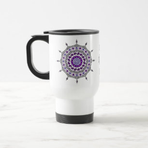 Caneca Térmica Mehndi Fantasy Silver Mug