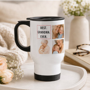 Caneca Térmica Melhor Avô de Todos Colagem de Fotos Avós