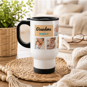 Caneca Térmica Melhor Avó do Mundo Foto Colagem   Avós