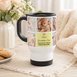 Caneca Térmica Melhor Avó do Mundo Sempre Colagem de 8 Fotos